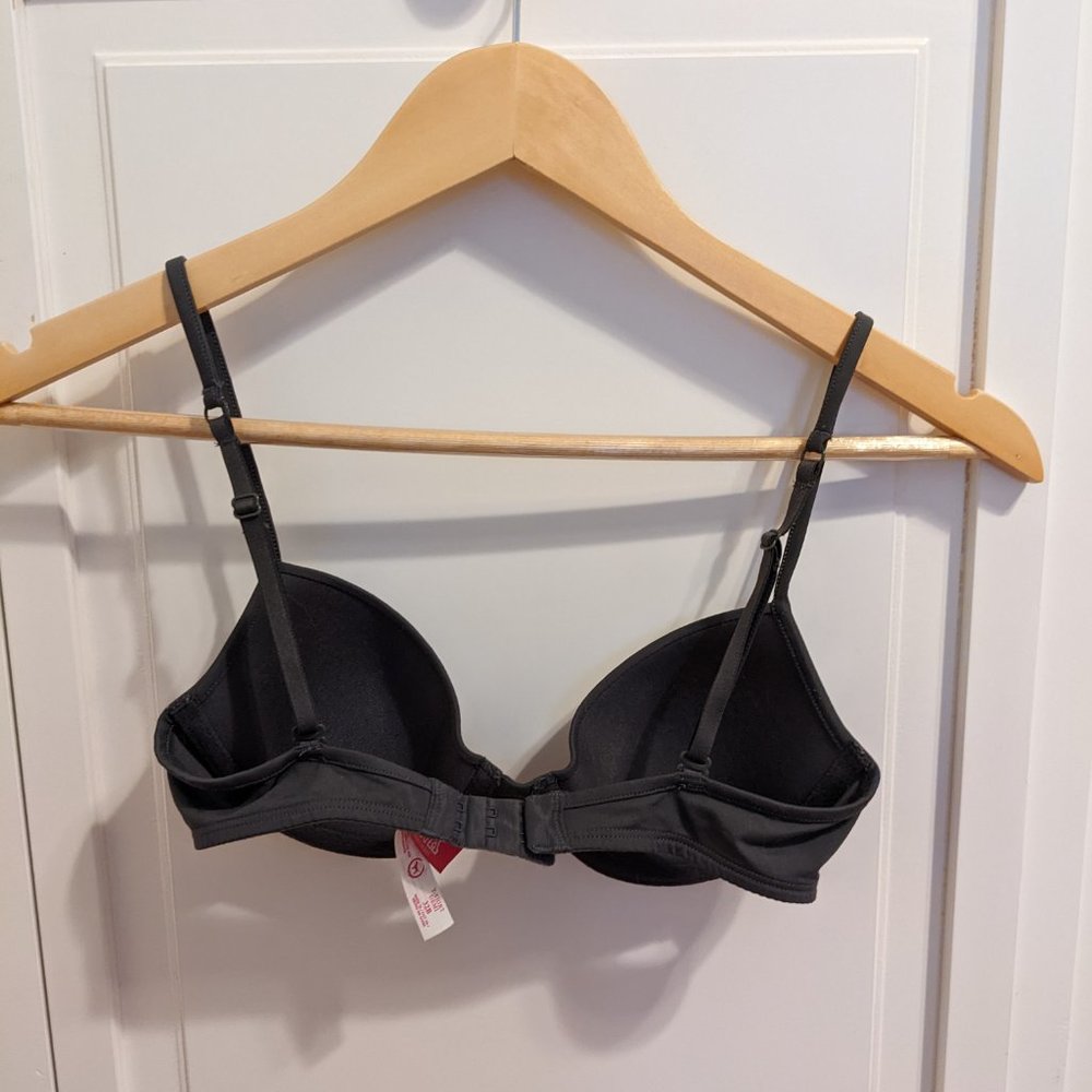 PINK T-Shirt Bra Gray Convertible Lightly Lined 32B - Picture 7 of 9